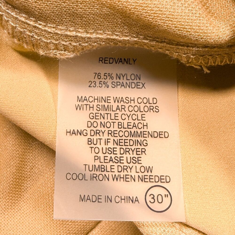 Redvanly Bradley Golf Pants Mens Large 30 Inseam Tan Pull On Stretch Performance - Picture 4 of 7